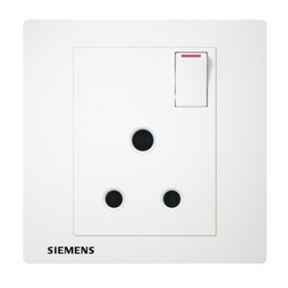 15A 1G SP SWT SOCKET WITH INDICATOR (WHITE) [SIEMENS DELTA RELFA]